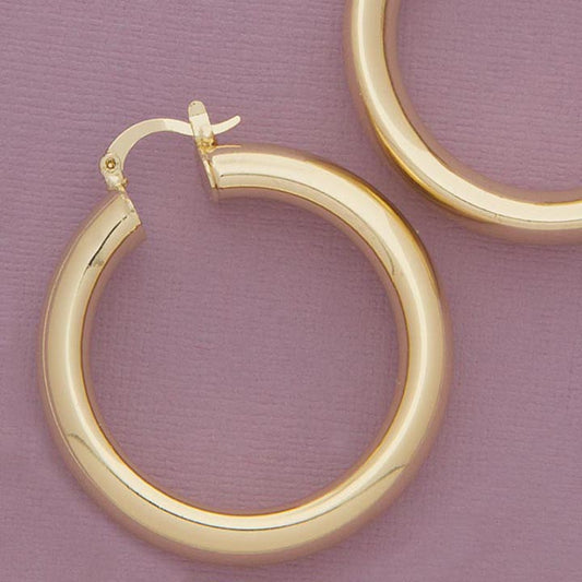 Polished 45mm Hoop Earrings - X2433