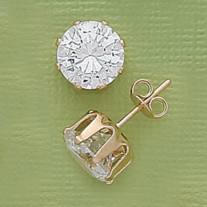 CZ 10mm Stud Earrings - X2347