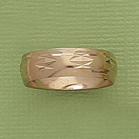 Diamond Cut 7mm Band Ring - XR585