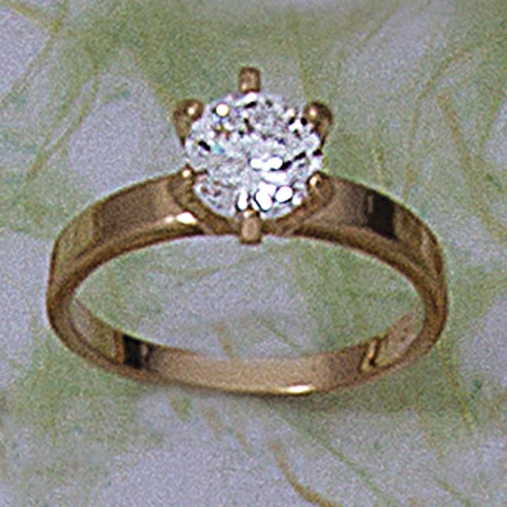 Solitaire Round Engagement Ring - XR198