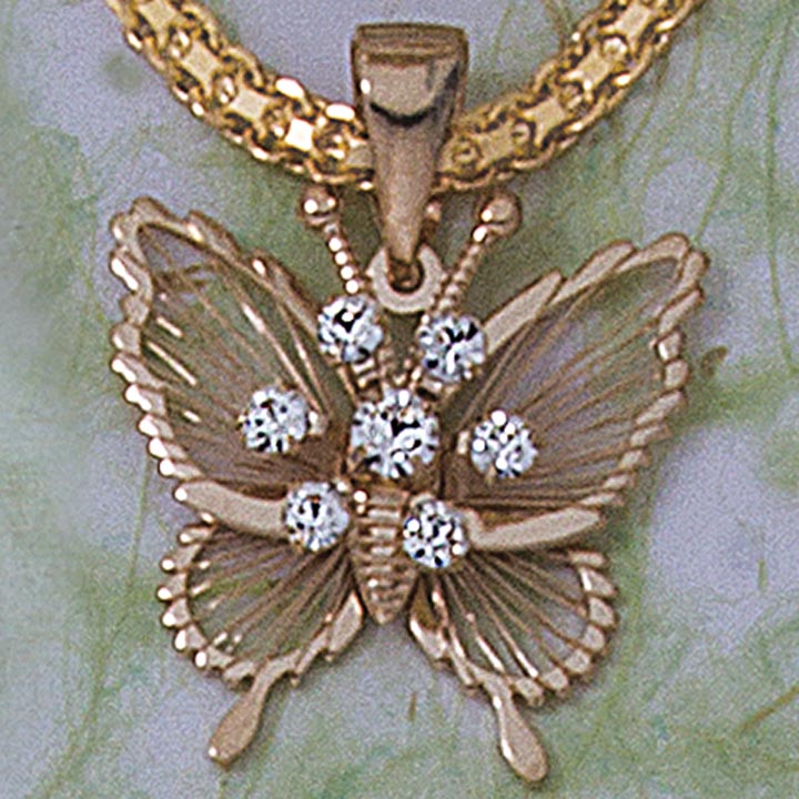 Butterfly CZ Pendant - X5719