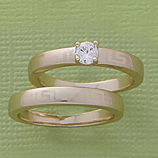 Double Band 4mm CZ Ring - XR626