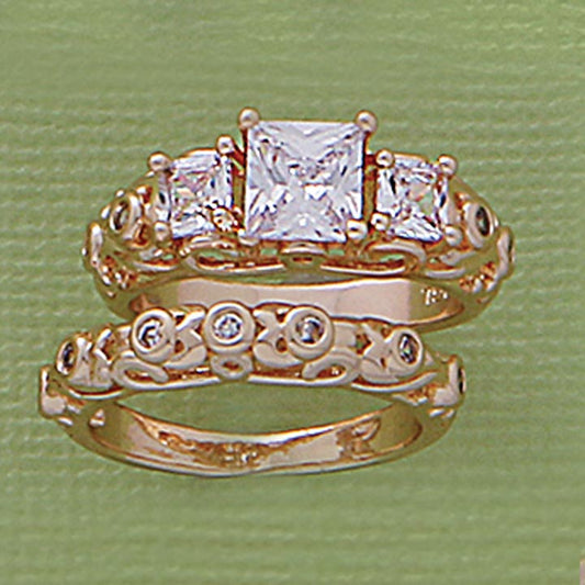 Double Band CZ Ring - XR627