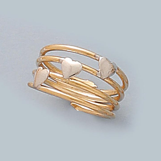 Heart Two Tone Ring - XR602