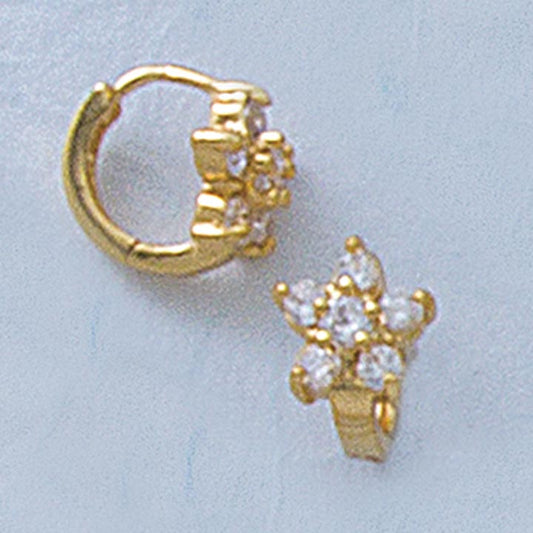 Star 6 CZ Cluster Earrings - X2087