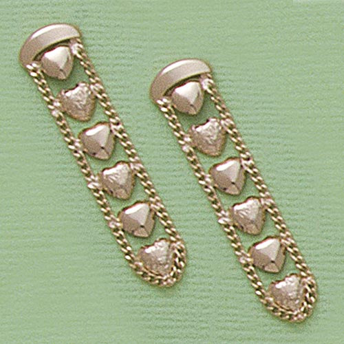 Heart Dangling Post Earrings - X2377