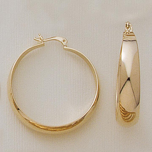 32mm Smooth Hoop Earrings - X1831
