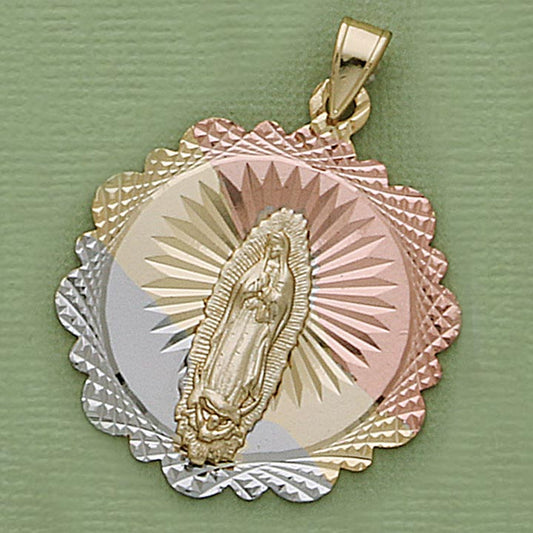 40mm Tri-Color Religious Pendant - X5847