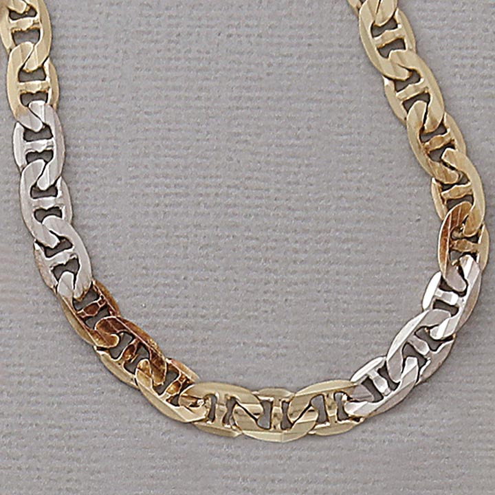 5mm Tri-Color Mariner 24" Necklace - X3278