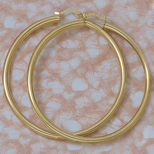 66mm Hoop Tubular Earrings - X1944