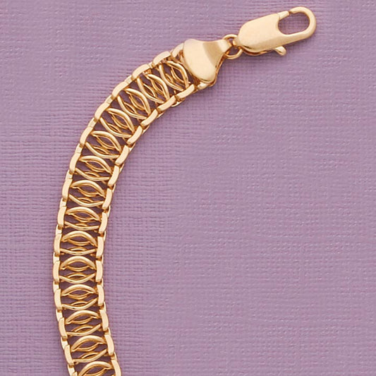 10mm Criss Cross Pattern Necklace - X4408