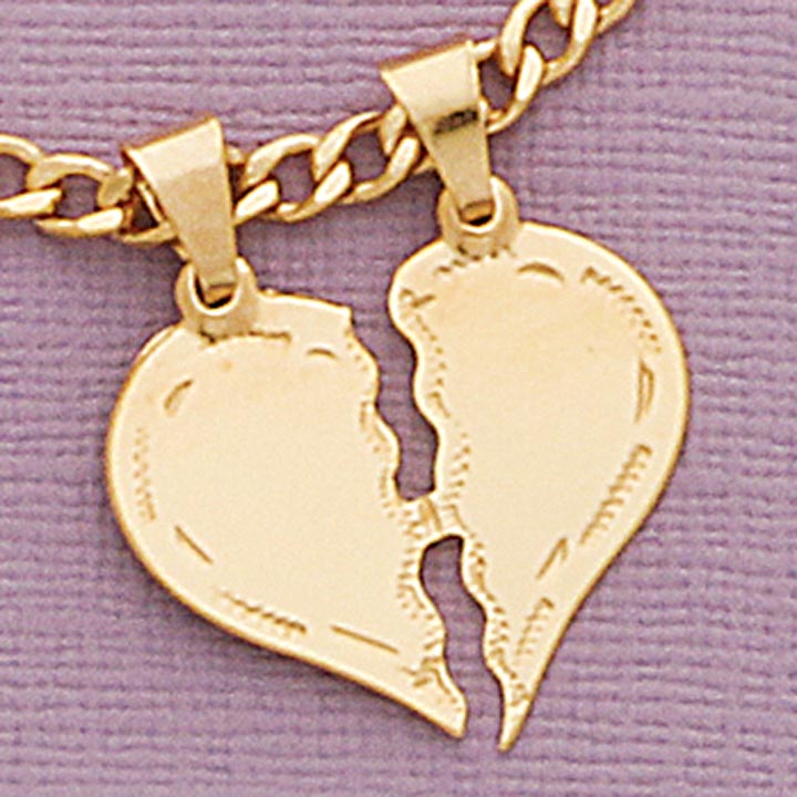21mm Split Heart Pendant - X5754