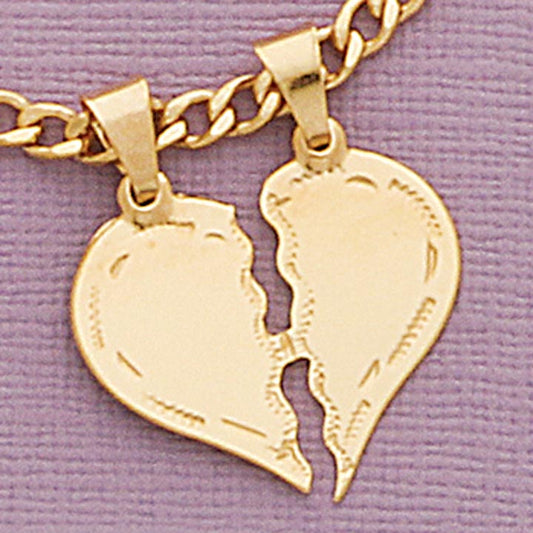 21mm Split Heart Pendant - X5754