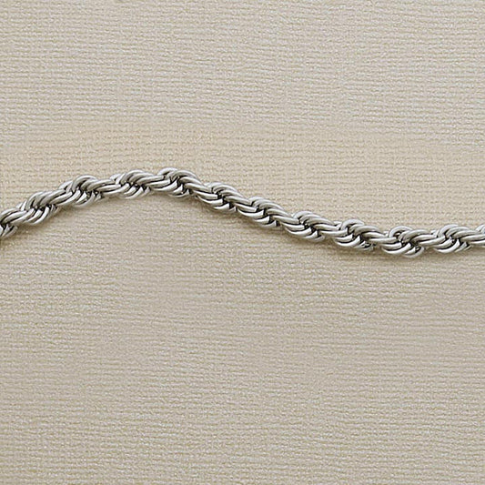 5mm SS Rope Necklace - X3291
