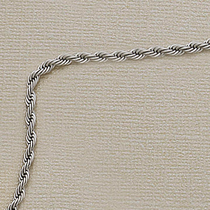 3mm SS Rope Necklace - X3297