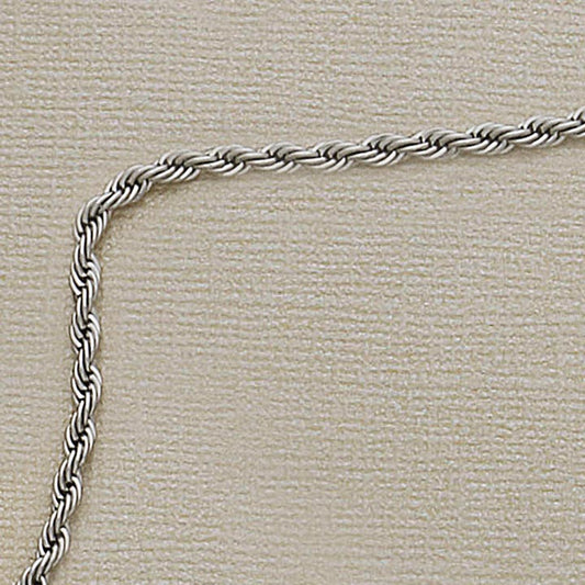 3mm SS Rope Necklace - X3297