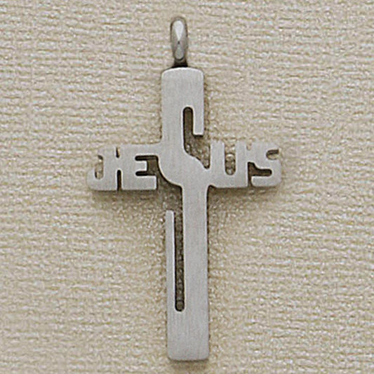 33mm SS Jesus Cross Pendant - X5860