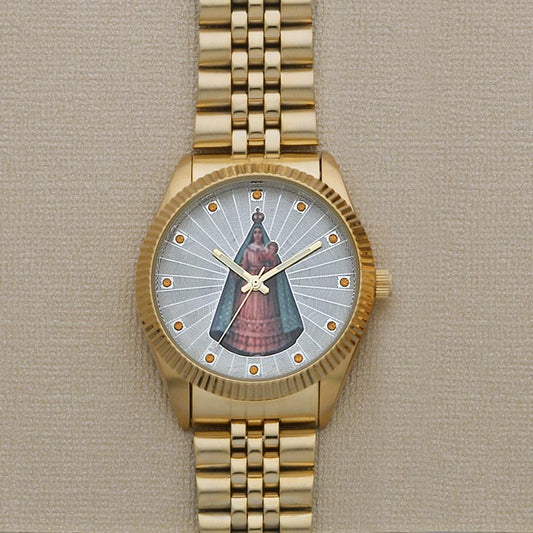 Men's Gold-Tone Religious Watch - X7503
